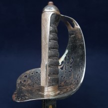 British WW1 Infantry Officers Sword of Captain Charles Roydon Brown MC MID, Essex Regt, KIA France 1917 19